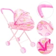 thumbnail image 2 of Poussette Jouet Petite pour Enfants Jeu de Rôle Poussette pour Poupée Bébé Poussette de Simulation Poupées Poussette Jouet Jeu d'Imitation Jouet, 2 of 9