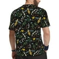 thumbnail image 2 of Wukai Wasp and Florals Print Men's Short-Sleeved Mesh T-Shirt,Quick-Dry Short Sleeve Workout T-Shirt-3X-Large, 2 of 8