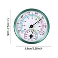 thumbnail image 2 of YWIYIUD 1PC Mini Indoor Outdoor 2 In 1 Thermo Hygrometer Analog Durable Construction Designed Home Temperature Humidity Hygrometer Gauge for Home Room and Outdoor, 2 of 4