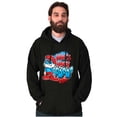 thumbnail image 3 of Airbrushed Smurf Who's Your Papa Hoodie Hooded Sweatshirt Men Brisco Brands S, 3 of 6