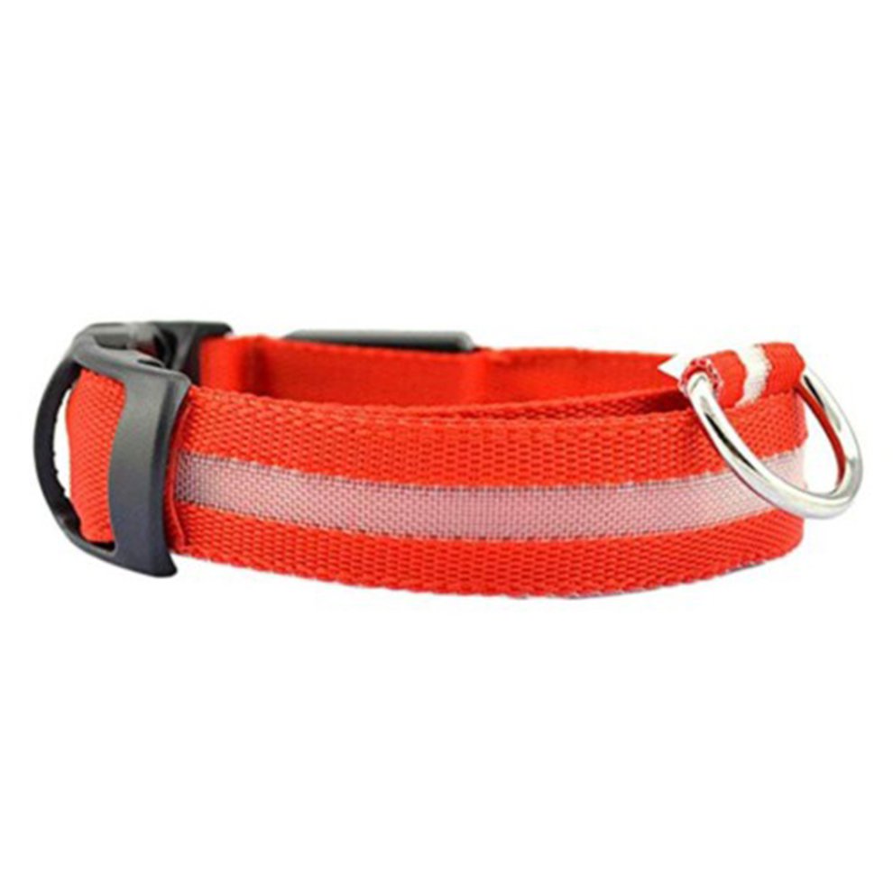 New Arrival Fluorescent Collars Pet Supplies LED Light Up Dog Collar Pet Night Safety Bright