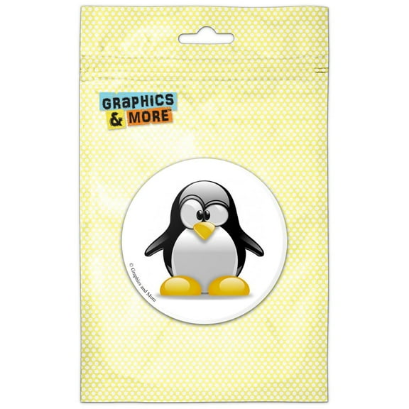 Penguin Snow Bird Pinback Button Pin Badge