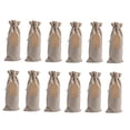 thumbnail image 2 of 12 bolsas de arpillera para vino, bolsas de regalo para botellas de vino, bolsas de vino para fiestas. Beige, 2 of 9