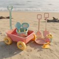 thumbnail image 4 of twisto Sand Wagon Set Easy Carry Sand Digging Toy Kit Sturdy Plastic Castle Building Kit for Children, 4 of 9