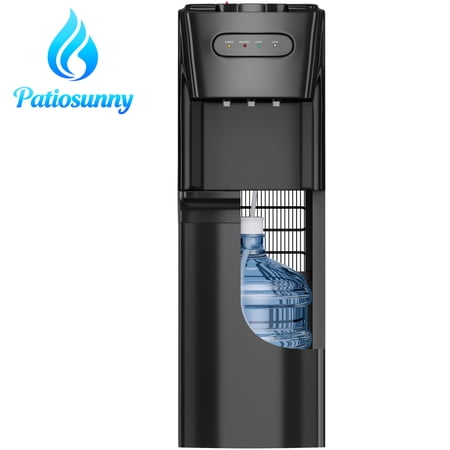 Patiosunny Bottom-Loading Water Dispenser 3 Temperatures, 5 Gallon Water Cooler, No More Heavy Lifting, Simple Push-Button Operation, Child Lock, Energy Saving for Home Office Gym