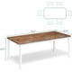 thumbnail image 4 of Yeshouse Mesa de comedor industrial de 78,7 pulgadas para 8 personas, de madera con diseño de mortaja y espiga y patas de metal resistentes, ideal para comedor u oficina(sin silla), 4 of 7