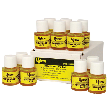 UView B499012 Universal A/C Dye - 12 Bottles
