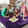 thumbnail image 3 of Shag Area Rugs for Bedroom Living Room,4X6 Ultra Soft Purple Fluffy Area Rugs for Dorm, Indoor Carpet Nursery Rugs for Kids Girls Room Home Decor,Purple, 3 of 18
