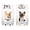1 Set, variant on Ruanlalo 1/2 Rolls Notebook Sticker Pet Theme Copper Plate Paper Cat Dog Printing Decals Laptop Mobile Phone Case Decor