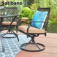 thumbnail image 7 of Satibano 7 Piece Outdoor Patio Dining Furniture Set- 6 Outdoor Swivel Dining Chairs and 1 Rectangular Outdoor Table Set for Lawn Garden, 7 of 7