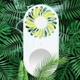 thumbnail image 3 of Mini Ventilador, Con Diseño De Espejo, Ventilador De Mano Recargable Por USB, Fuerte Viento Para La Familia, Viajes Al Aire Libre, Uso De Camping Para Coche, Cochecitos, Armarios OTVIAP Verde, 3 of 8