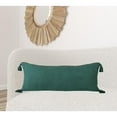 thumbnail image 6 of HomeRoots 14" X 36" Emerald Green 100% Cotton Zippered Pillow, 6 of 10