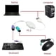 thumbnail image 5 of Adaptador de cable USB Ps2 para teclado y mouse con interfaz Ps/2, controlador USB incorporado y soporte para puerto Ps2 de interruptor Kvm, 5 of 5