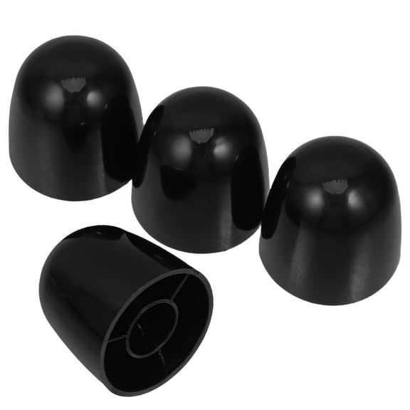 FRCOLOR  4 Pcs Screw Decorative Cover Toilet Bowl Bolt Caps Part Black