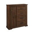 thumbnail image 5 of Walker Edison Coastal 4 Drawer, 1 Door Wardrobe, Dark Walnut, 5 of 8