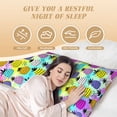 thumbnail image 4 of Lsque Graffiti Pineapples Body Pillow Case Cover,Ultra-Soft Microfiber Bed Pillow Cases 20x54 inches,Elegant Bedding,Breathable Durable Pillow Cover with Envelope Closure, 4 of 8