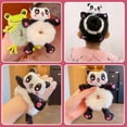 thumbnail image 2 of Cartoon Plush Hair Tie Scrunchy, Cute Rabbit Pig Animal Pattern Rubber Hairband for Children Women, Soft Elastic Hair Accessories, Polyester Fiber, 6.2" x 3.9", 2 of 8
