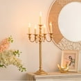 thumbnail image 2 of Nuptio Gold Candelabra for Wedding Decoration 5-Arms Floor Candlestick Holder 21", 2 of 6