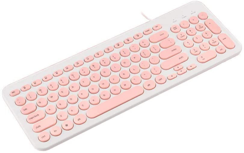 Wired Keyboard,Attoe Compact Wired USB Mini Keyboard Silent Ergonomic