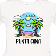 thumbnail image 4 of Inktastic Summer Vacation in Punta Cana Boys or Girls Long Sleeve Baby Bodysuit, 4 of 5