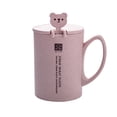 thumbnail image 2 of 1PC Mug Cartoon Cute Coffee Cereal Breakfast Water Cup With Lid With Spoon, 2 of 2