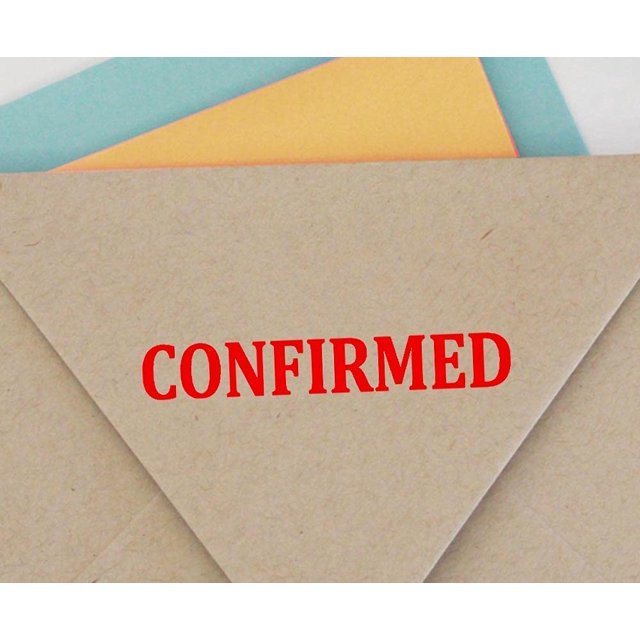 CONFIRMED Self Inking Rubber Stamp Custom Colop Office Stationary P20 Mini Stamper
