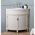thumbnail image 5 of Tennant Brand 24" Taupe Corner Bathroom Vanity with White Quartz Top, 5 of 6