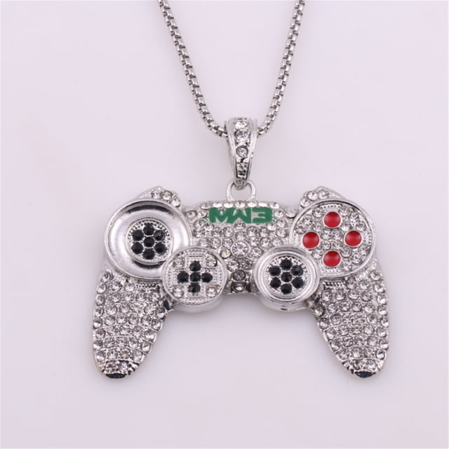 TopLLC Colliers & Pendentifs Occident Nouveau Alliage Poignée de Console de Jeu Hip Hop Personnalité Collier Homme Mode Collier