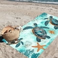 thumbnail image 4 of Litrail Microfiber Beach Towel, Sand Free Quick Dry Absorbent, Double Sided Velvet, Large 59"x27.5", Multi Purpose for Vacation Pool Yoga Camping, 4 of 6
