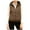 Coffee, variant on Ruimatai Women's Lightweight Puffer Vest Hooded Casual White Duck Down Jacket for Outdoor Winter Warmth