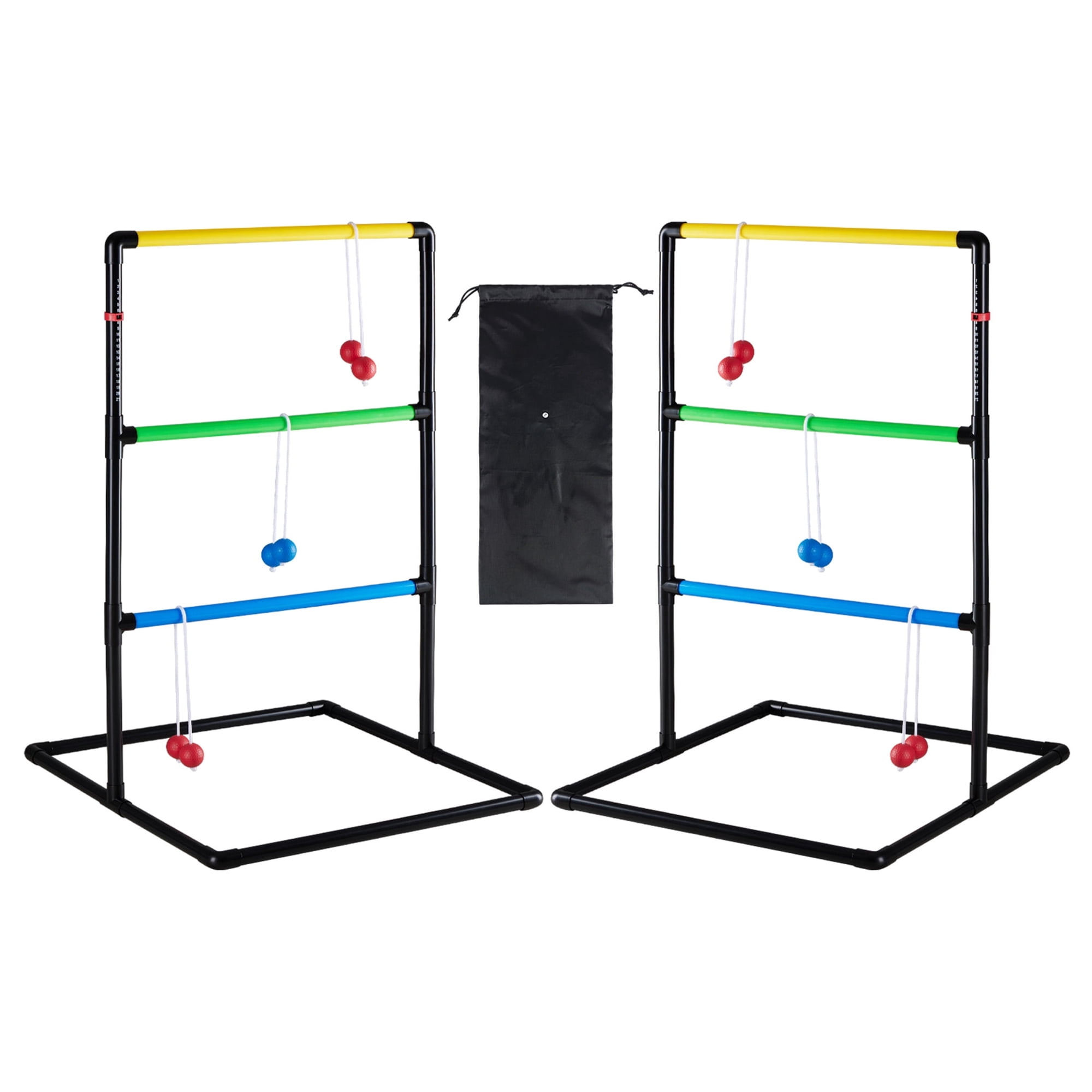 EDX Ladder Ball, Toss Game Set with Balls, Ladderball Tossing & Golf Tossing Games for Yard, Outdoor Lawn Fun Game for Family, with 6 Bolas, Score Trackers & Carry Bag.