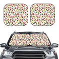thumbnail image 2 of Fotbe Ice Cream Popsicles 2-Piece Car Windshield Sun Shade | Sun Blocker for Car Windshield | Foldable Automotive Interior Accessories for Sun Protection-Medium, 2 of 6