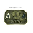 thumbnail image 3 of Captain Kirk and Spock Character Star Trek Fans Belt Buckle Brass Finished SIZE: 3.00" W & 2.50" H New Men Women, 3 of 4