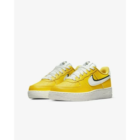 Nike Air Force 1 LV8 DQ7658-300 Older Kids Tour Yellow/White Leather Shoes ER971 (6)