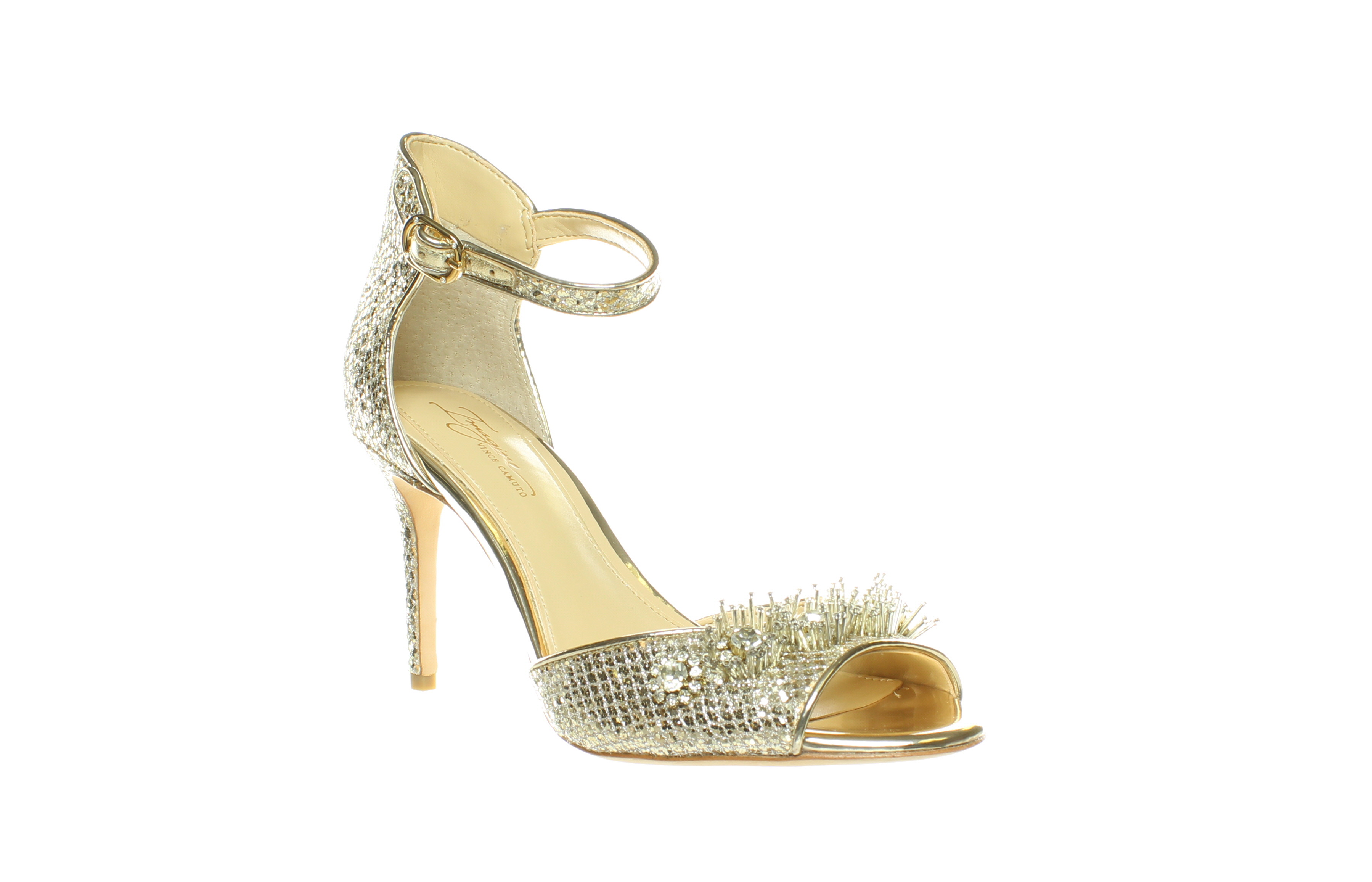 gold heels size 5.5