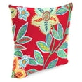 thumbnail image 6 of Jordan Manufacturing 16" x 16" Leathra Red Floral Square Outdoor Throw Pillow (2 Pack), 6 of 10