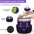 thumbnail image 3 of Juego de herramientas de jardinería HLWDFLZ de 11 piezas con bolsa desmontable, 3 of 7