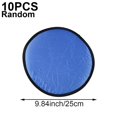 thumbnail image 2 of Byfri 10 Pack Multicolor Round Foldable Flying Disc Hand Fans Portable Cooling Fans for Summer Outdoor 25cm, 2 of 7