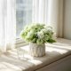 thumbnail image 5 of Artificial Flower With Small Ceramic Vase Fake Silk Variety Flower Balls Flowers Decoration Table Appropriate Home Party Office Wedding, 5 of 6