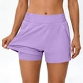 thumbnail image 6 of Shorts for Women Athletic Shorts with Pockets Lightweight Comfy Running Shorts with Liner Summer Gym Casual, 6 of 6