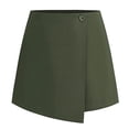 thumbnail image 6 of EYNMVR Women's Casual Mid Waist Skorts Wrap Front Business Casual Outfit Skirt Shorts, 6 of 6