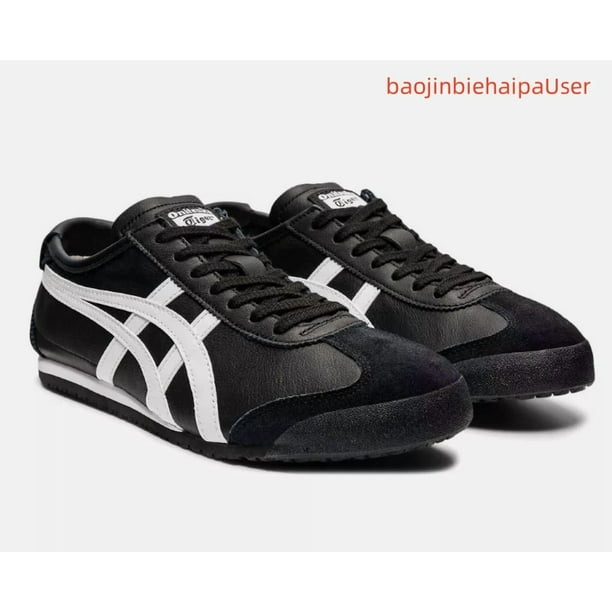 Black/White Unisex Onitsuka Tiger MEXICO 66 Classic Unisex Shoes 1183C102-001