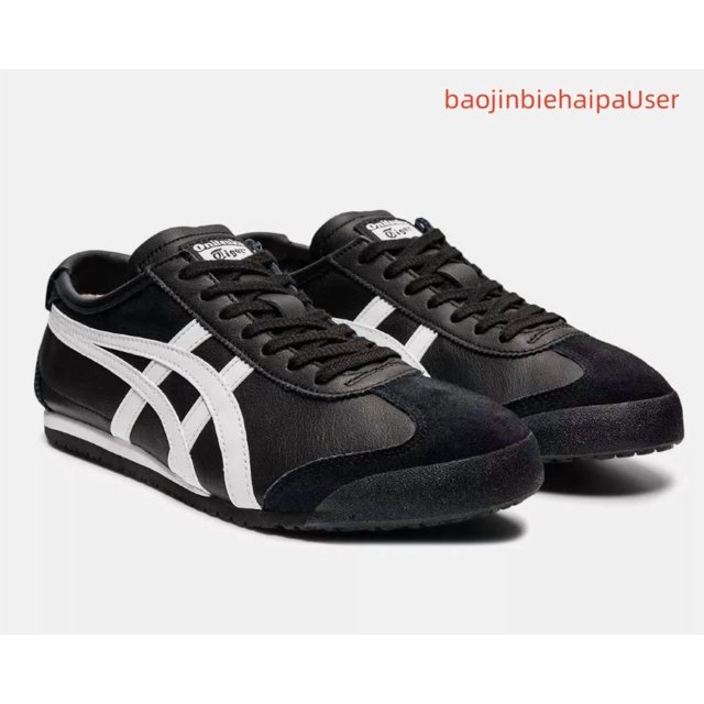 Black/White Unisex Onitsuka & Tiger MEXICO 66 Classic Unisex Shoes 1183C102-001