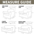thumbnail image 6 of JIATER 2-Piece Armchair Sofa Cover Stretch Couch Cover Velvet Sofa Slipcover Furniture Protector with 1 Cushion Cover,Khaki, 6 of 7
