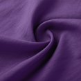 thumbnail image 4 of Wrinkle-Resistant Linen-Blend Button-Down Office Essential with Hidden Placket, Spring Weekend Brunch & Farmers Market Outfits, Purple Cotton Linen Shirts for Women Short Sleeve Button down Top, 4 of 6