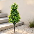 thumbnail image 4 of Artificial Flowers & UV Resistant with Ground Spike, Outdoor & Indoor Fake Spike Plants for Lawn, Yard, Garden & Home Decoration,Green, 4 of 6