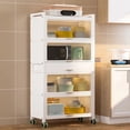 thumbnail image 2 of Locker Kitchen Cabinets Livingroom Sideboard Glass Display Hallway Modern Sideboard Showcase Muebles De Cocina Home Furniture My Lux Decor Round, 2 of 24