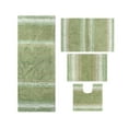 thumbnail image 2 of Home Weavers Inc Gradiation Collection Absorbent Cotton 4 Piece Set Machine Washable Bath Rug Sage, 2 of 3