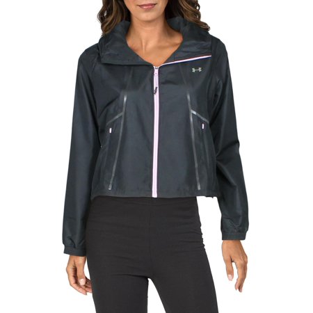 Under Armour Womens Slim Fit Fitness Athletic Jacket Black S