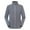 Gray, variant on Mens Polar Fleece Zip Up Jacket Winter Warm Stand Collar Coats with Pockets for Men Loose Solid Color Outerwear (Yellow XL)
